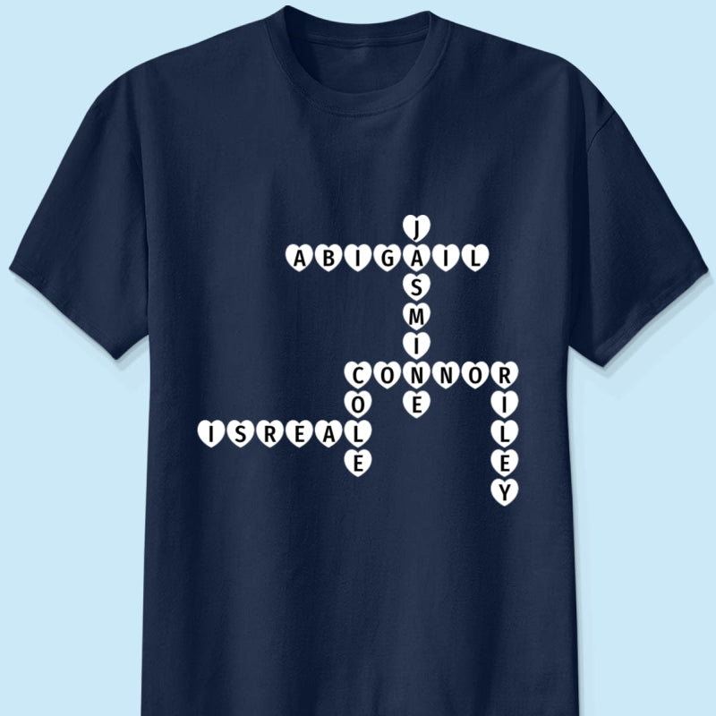 Copy of The Greatest Gift You Ever Know Crossword Puzzle Art Gift For Grandma Personalized Shirt