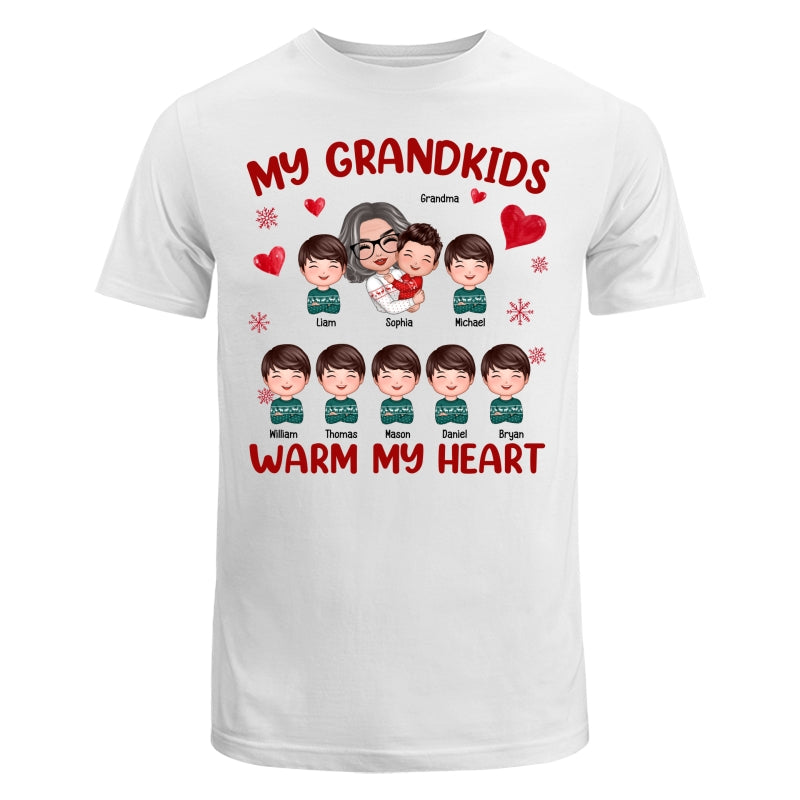Christmas Doll Grandma Hugging Kid Personalized Shirt Early Chrismas Sale 50% Off