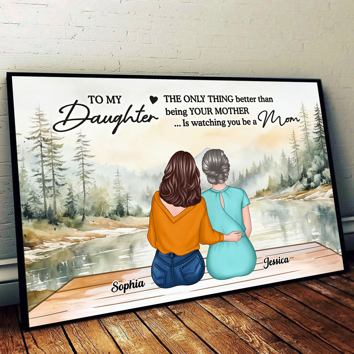 Beautiful Landscape To My Daughter From Mom Happy Mother's Day Personalized Poster, Mother's Day Gift For Daughter