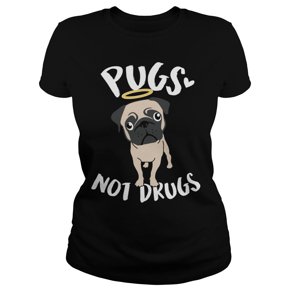 Pugs Not Drugs Pug Dog Hoodie Papa Mama Men Women Dogs Lovers Sunfrog Hoodie