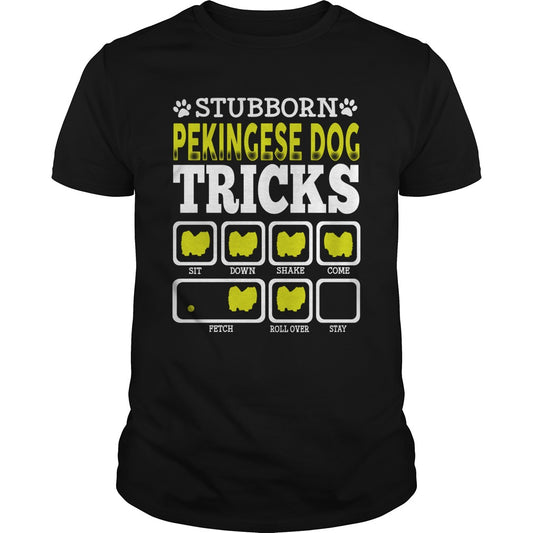STUBBORN PEKINGESE DOG TRICKS