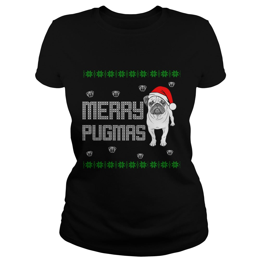 Merry Pugmas Pug Dog Papa Mama Men Women Dogs Lovers Sunfrog Hoodie