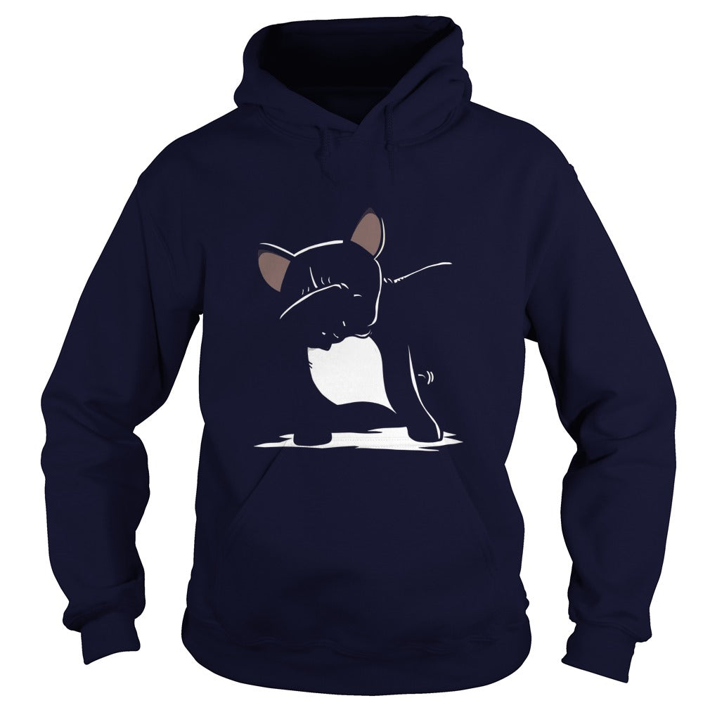 french bulldog cute dabbing t shirt funny dab dance gift 7np Black