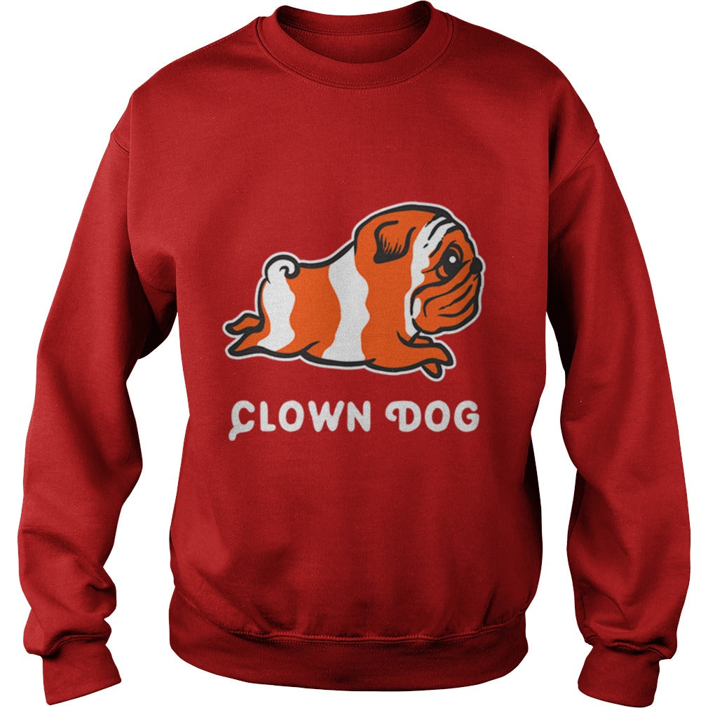 Pug Clown Dog Papa Mama Men Women Dogs Lovers Sunfrog Hoodie