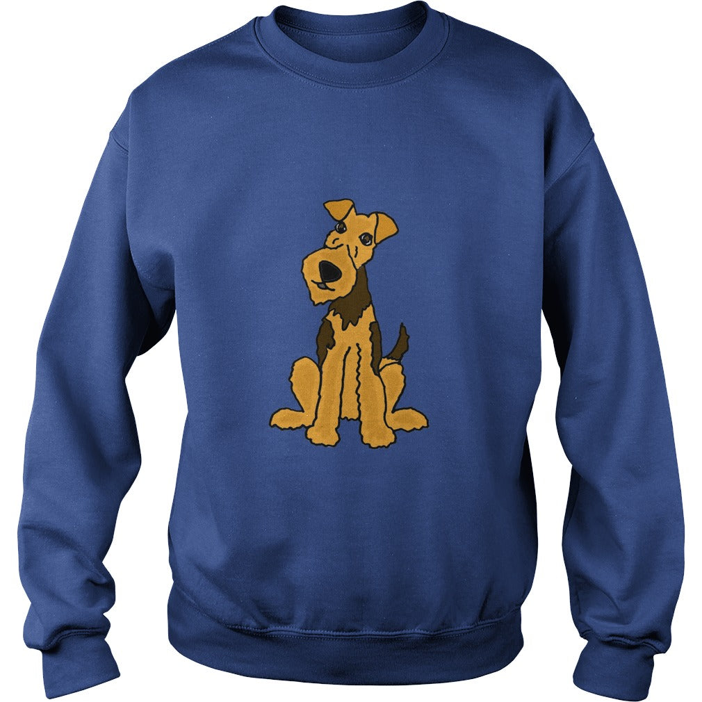 Funny Funky Airedale Puppy Dog Original Art tshirt anime , dogs , pets