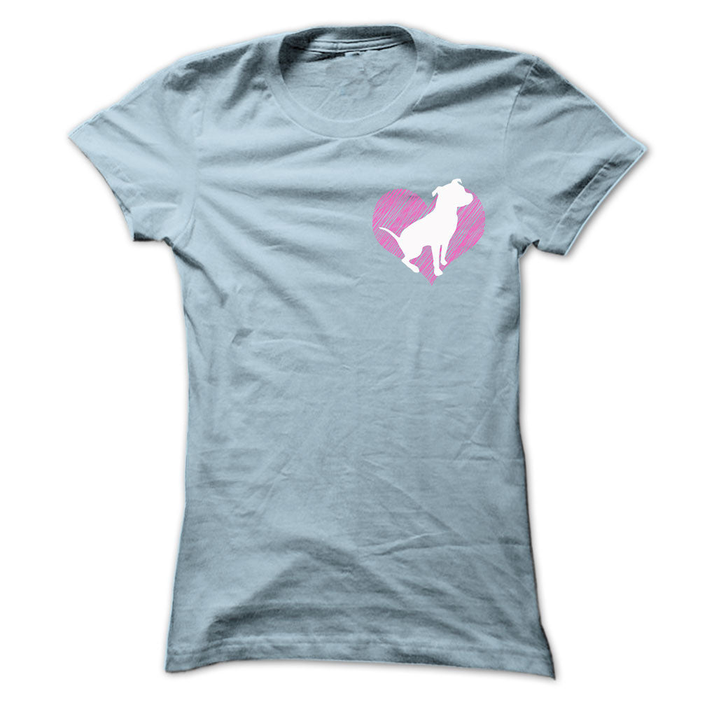I Love Pitbull 2 Pink Heart