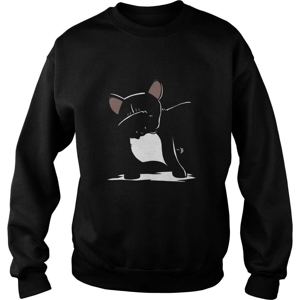 french bulldog cute dabbing t shirt funny dab dance gift 7np Black