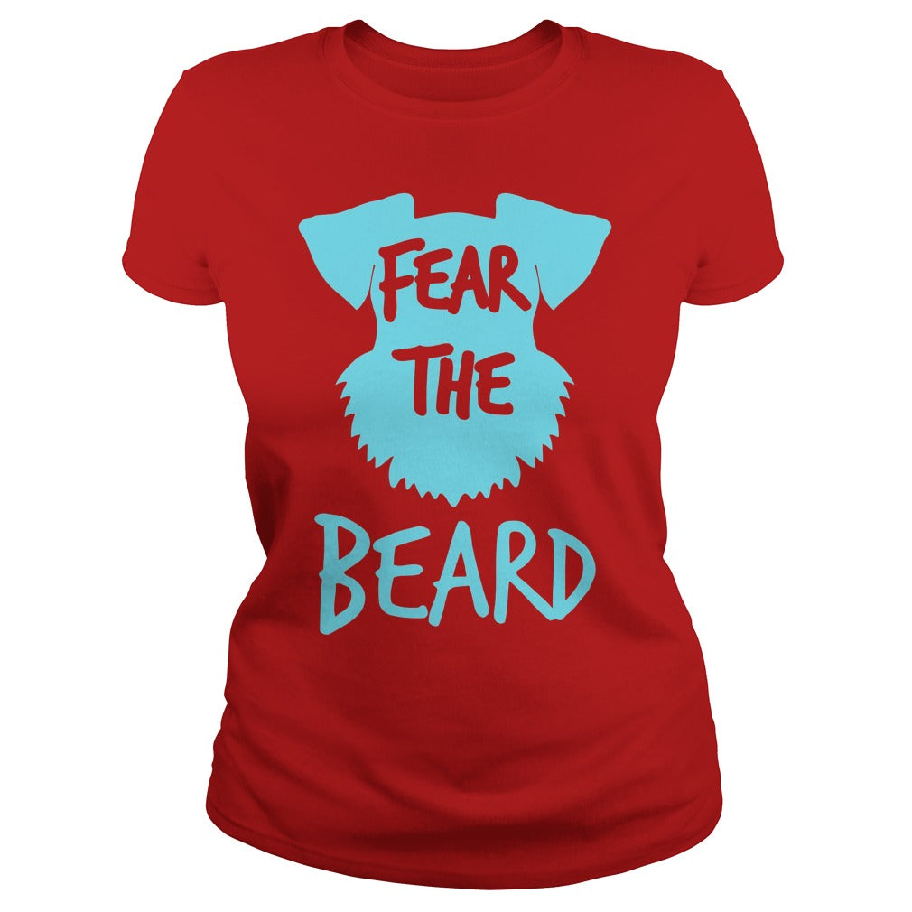 Schnauzer fear the beard funny T shirt