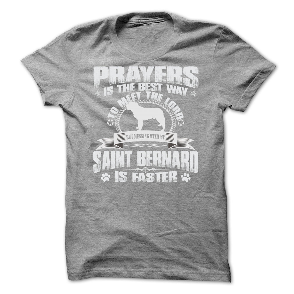 BUT MESSING MY SAINT BERNARD IS FASTER TSHIRTS