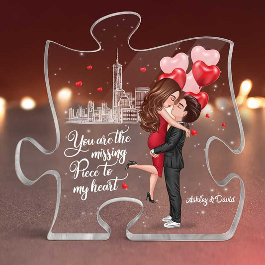 The Missing Piece To My Heart Personalized Puzzle Acrylic Plaque
