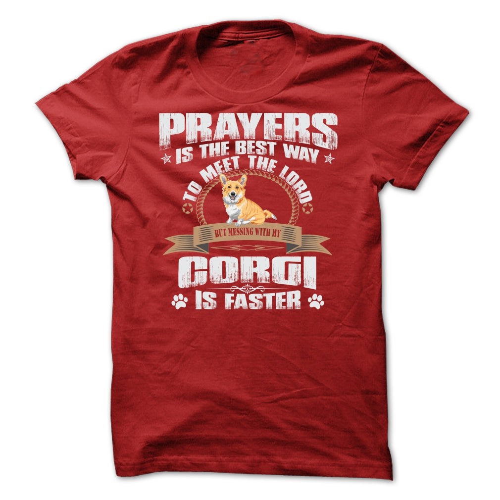 BUT MESSING MY CORGI IS FASTER TSHIRTS
