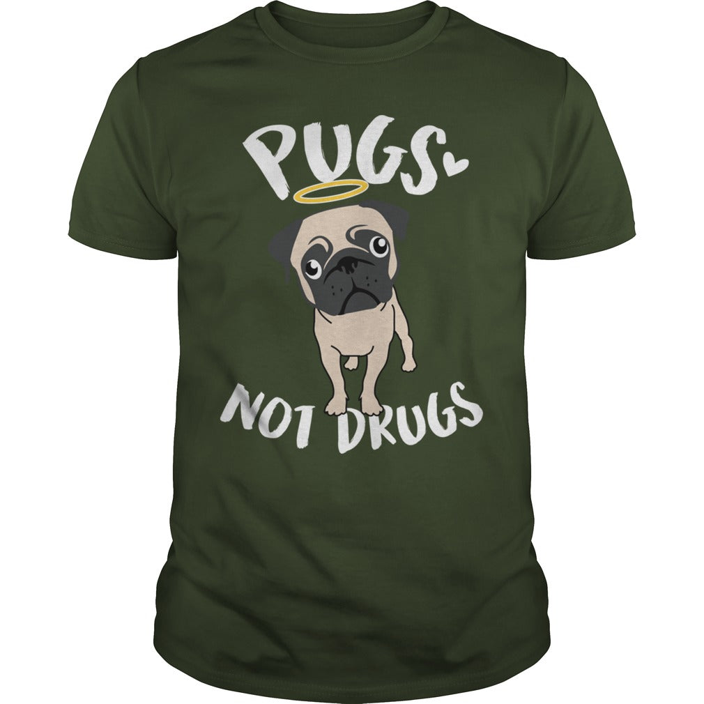 Pugs Not Drugs Pug Dog Hoodie Papa Mama Men Women Dogs Lovers Sunfrog Hoodie