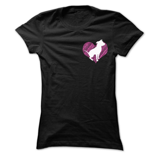 I Love Pitbull 2 Pink Heart