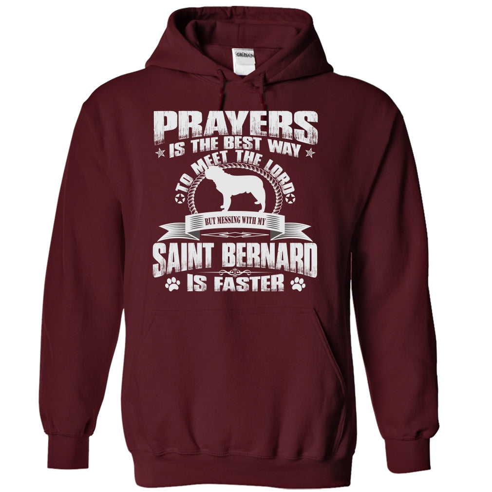 BUT MESSING MY SAINT BERNARD IS FASTER TSHIRTS