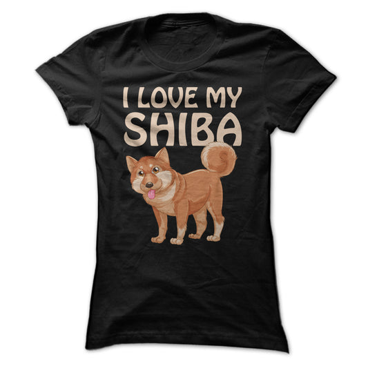 I Love My Shiba Inu T Shirt