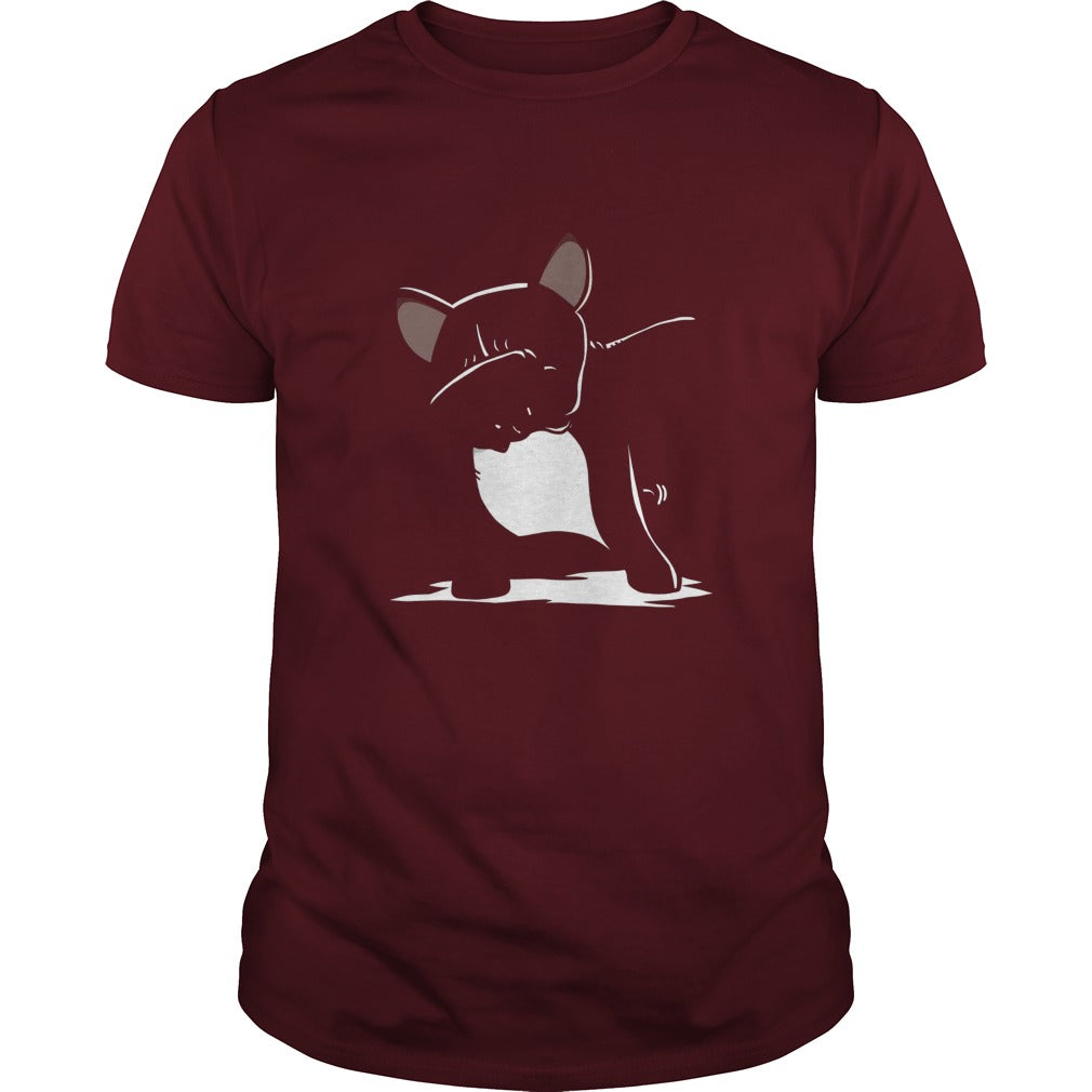 french bulldog cute dabbing t shirt funny dab dance gift 7np Black