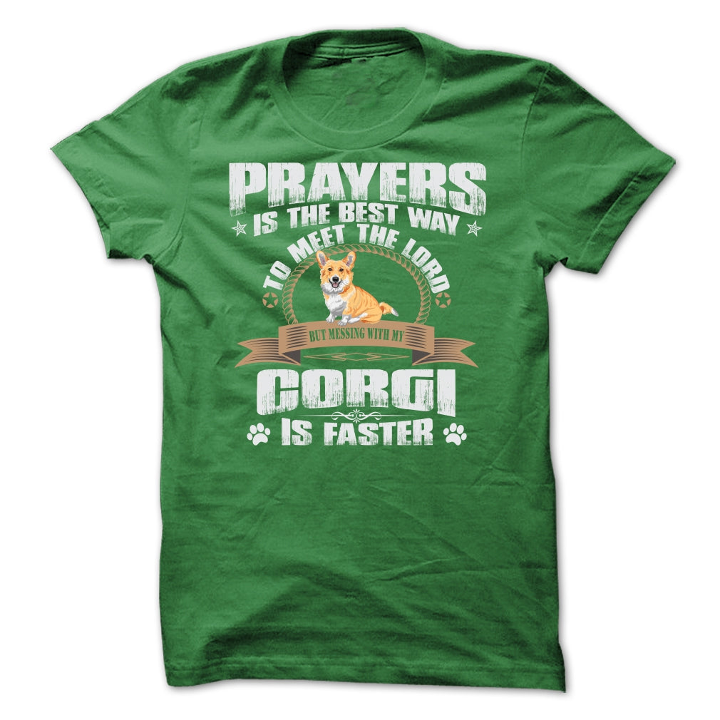 BUT MESSING MY CORGI IS FASTER TSHIRTS