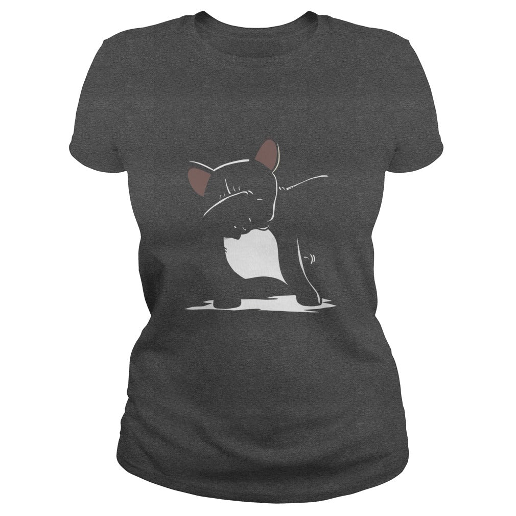 french bulldog cute dabbing t shirt funny dab dance gift 7np Black