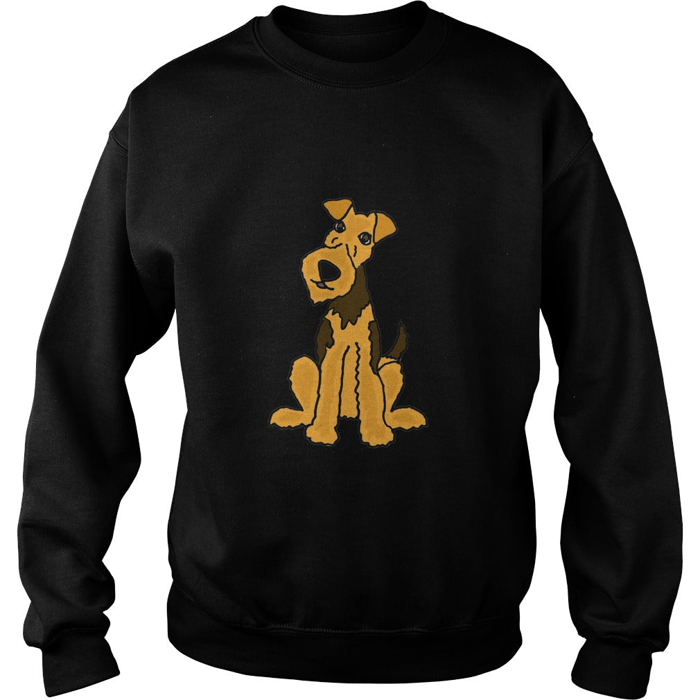 Funny Funky Airedale Puppy Dog Original Art tshirt anime , dogs , pets