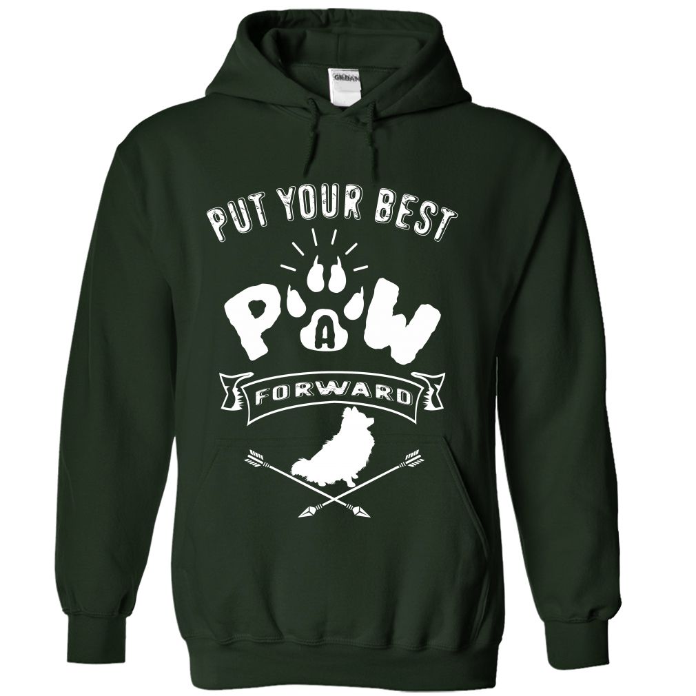 PUT YOUR BEST A PAW FORWARD pomeranian
