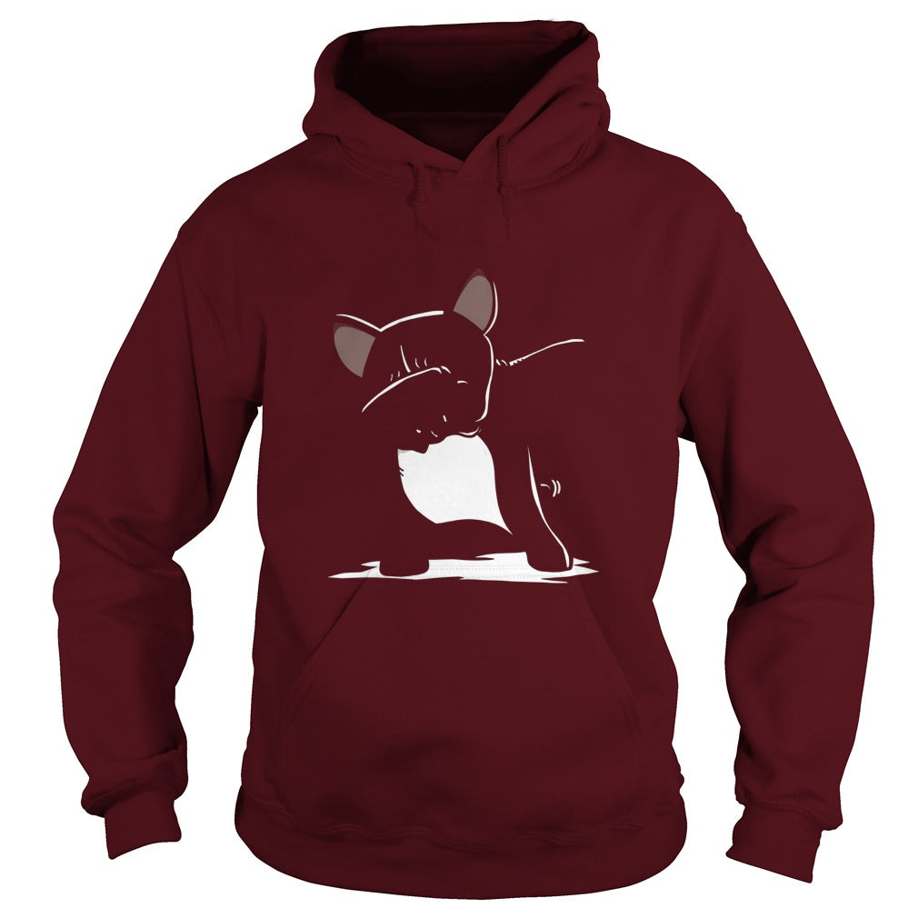 french bulldog cute dabbing t shirt funny dab dance gift 7np Black