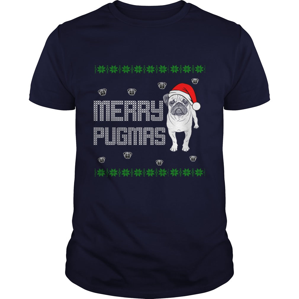 Merry Pugmas Pug Dog Papa Mama Men Women Dogs Lovers Sunfrog Hoodie