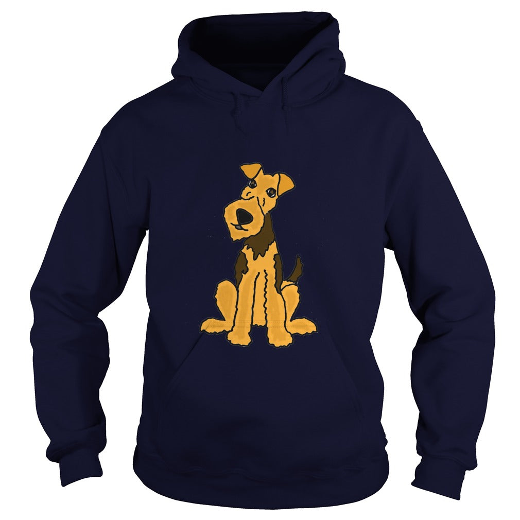 Funny Funky Airedale Puppy Dog Original Art tshirt anime , dogs , pets