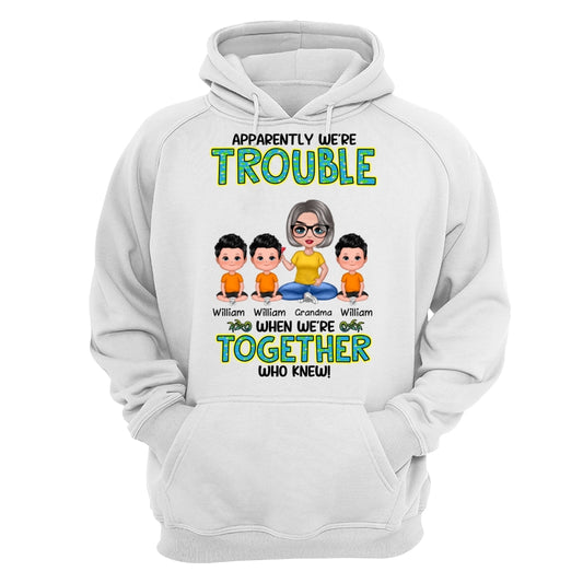 Get In Trouble Doll Grandma Grandkids Personalized Shirt