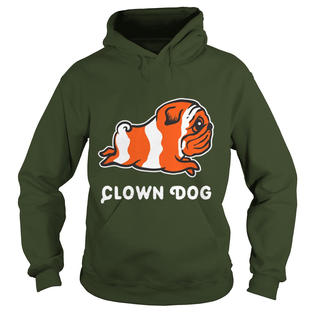 Pug Clown Dog Papa Mama Men Women Dogs Lovers Sunfrog Hoodie