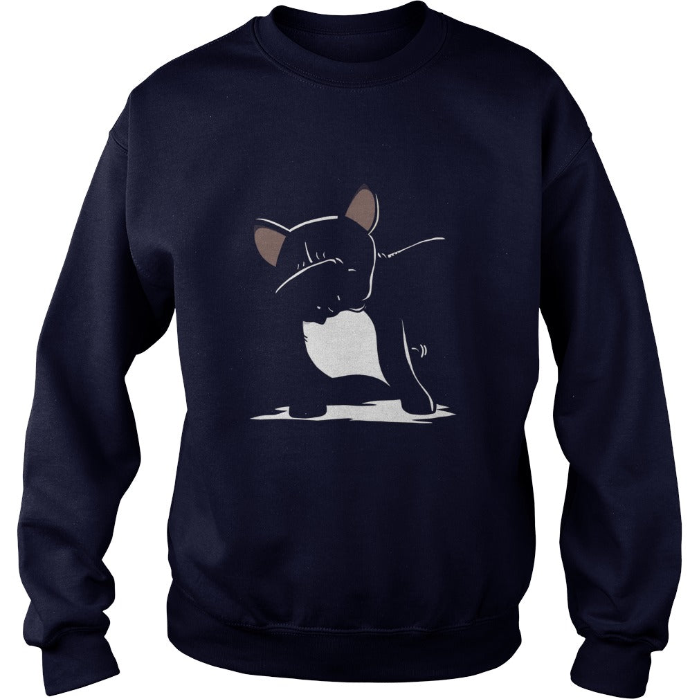 french bulldog cute dabbing t shirt funny dab dance gift 7np Black