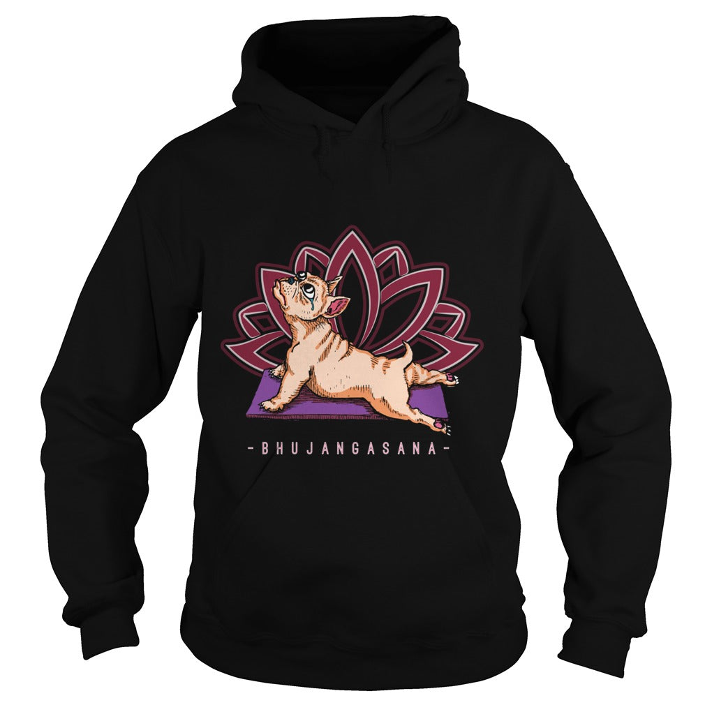 Pug Yoga Bhujangasana Pose Funny Dog Papa Mama Men Women Dogs Lovers Sunfrog Hoodie