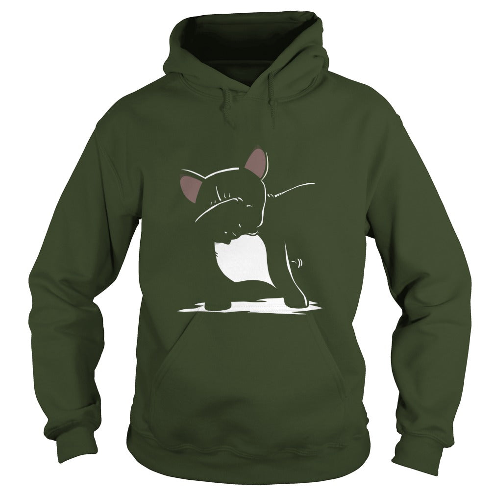 french bulldog cute dabbing t shirt funny dab dance gift 7np Black