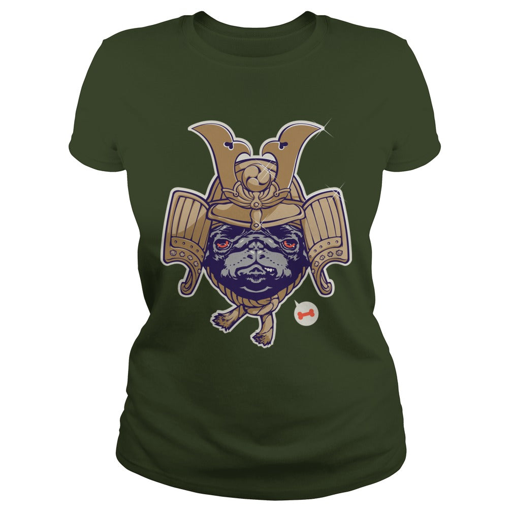 Samurai Pug Dog Hoodie Papa Mama Men Women Dogs Lovers Sunfrog Hoodie