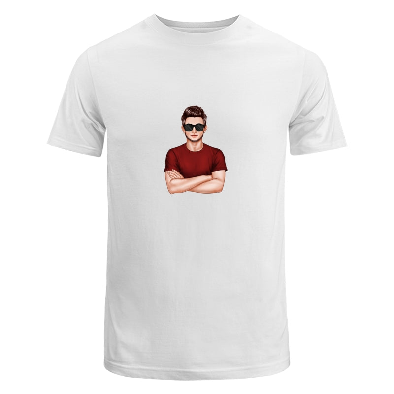 Realistic Dad Crossed Arms Dad Grandpa And Kids Hands Outline Personalized Shirt