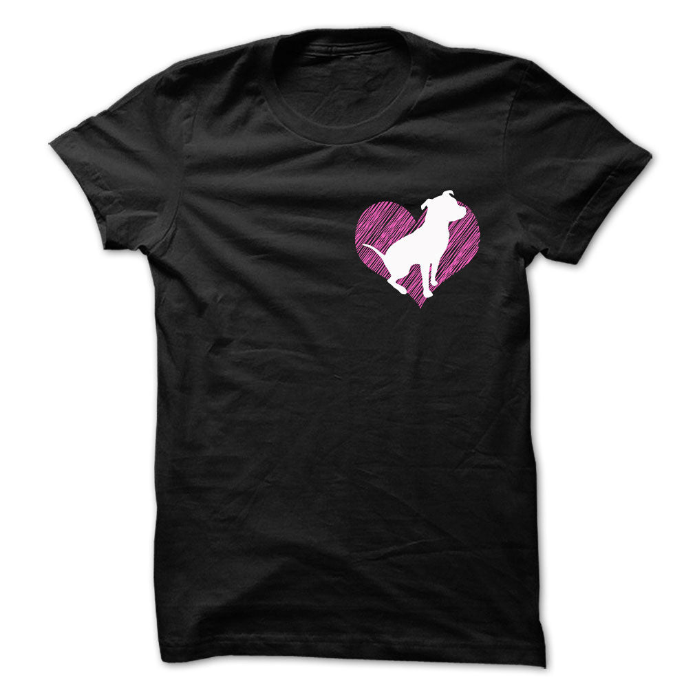 I Love Pitbull 2 Pink Heart