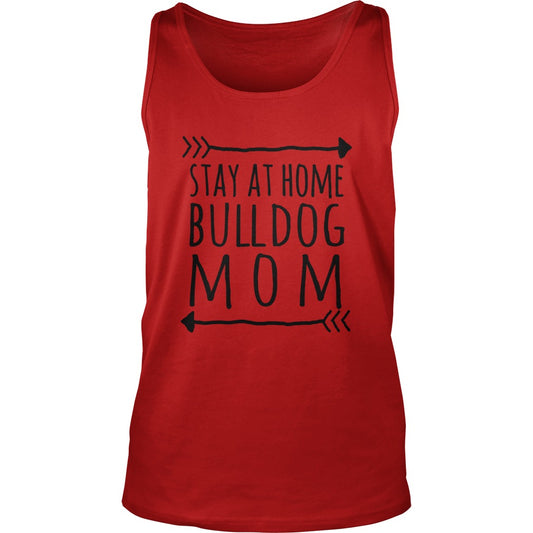 Stay at home BULLDOG mom tshirt