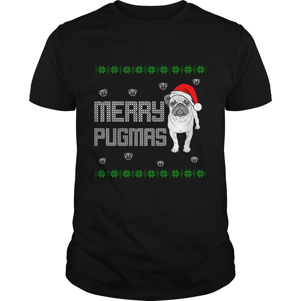 Merry Pugmas Pug Dog Papa Mama Men Women Dogs Lovers Sunfrog Hoodie