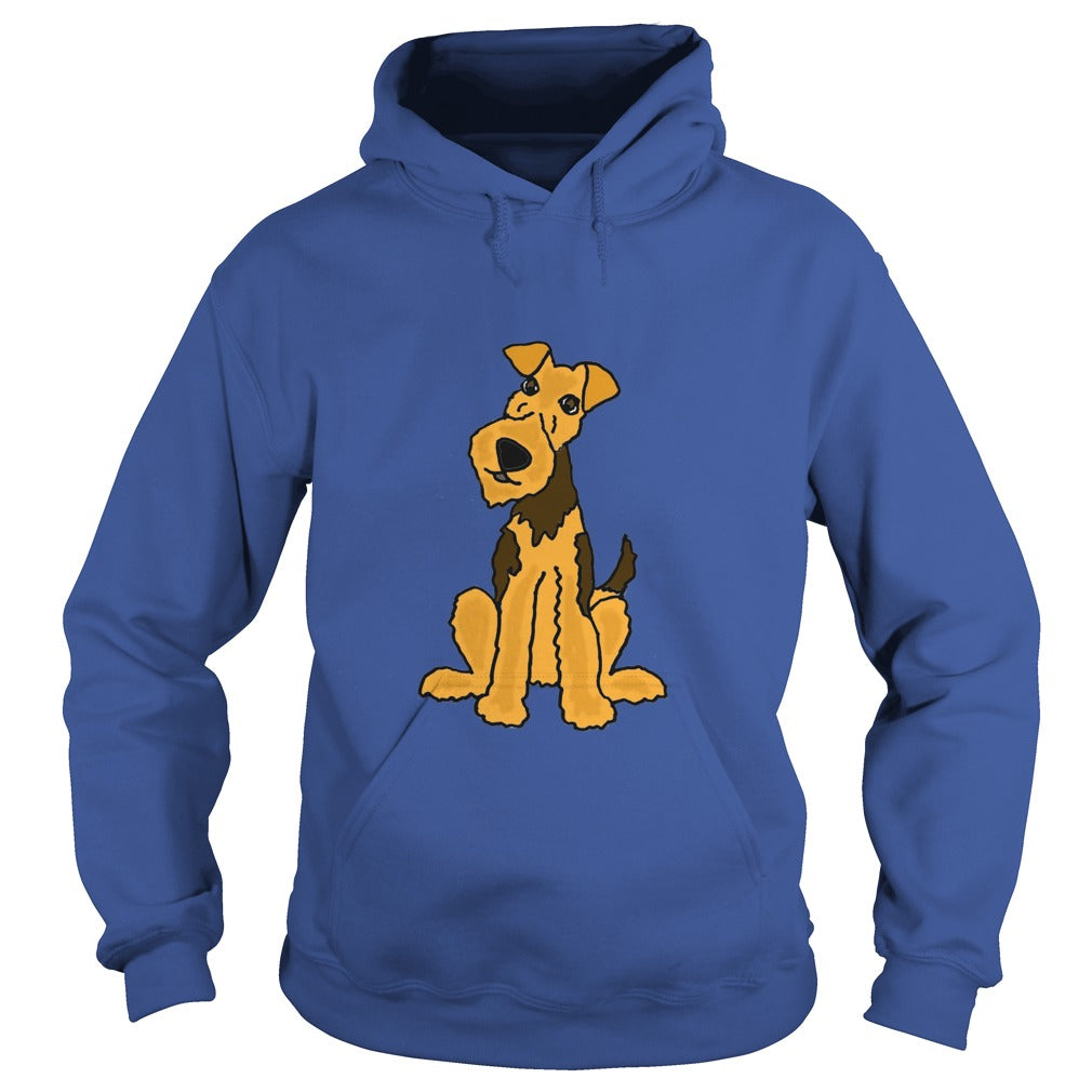 Funny Funky Airedale Puppy Dog Original Art tshirt anime , dogs , pets