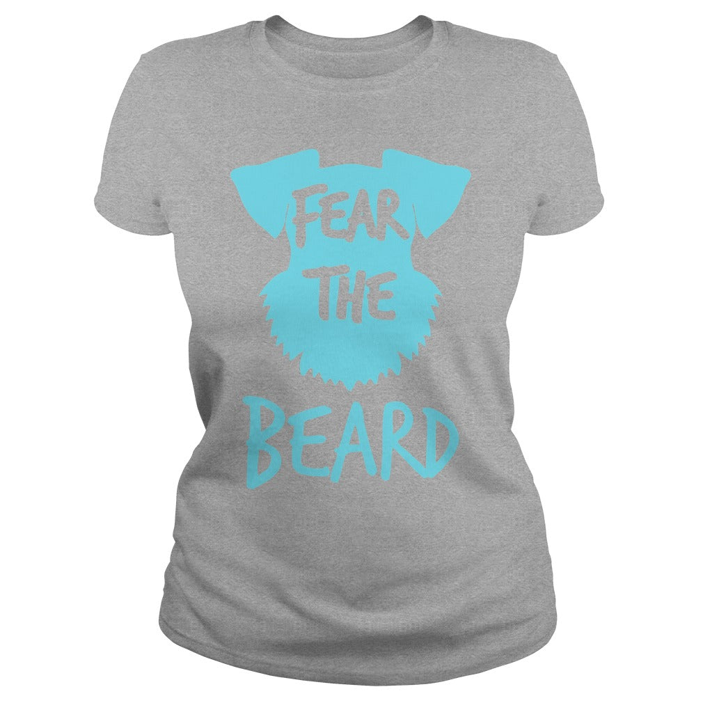 Schnauzer fear the beard funny T shirt