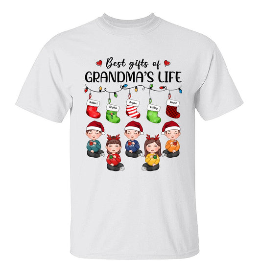 Christmas Stocking Best Gifts Of Grandma‘s Life Cute Kids Personalized Shirt