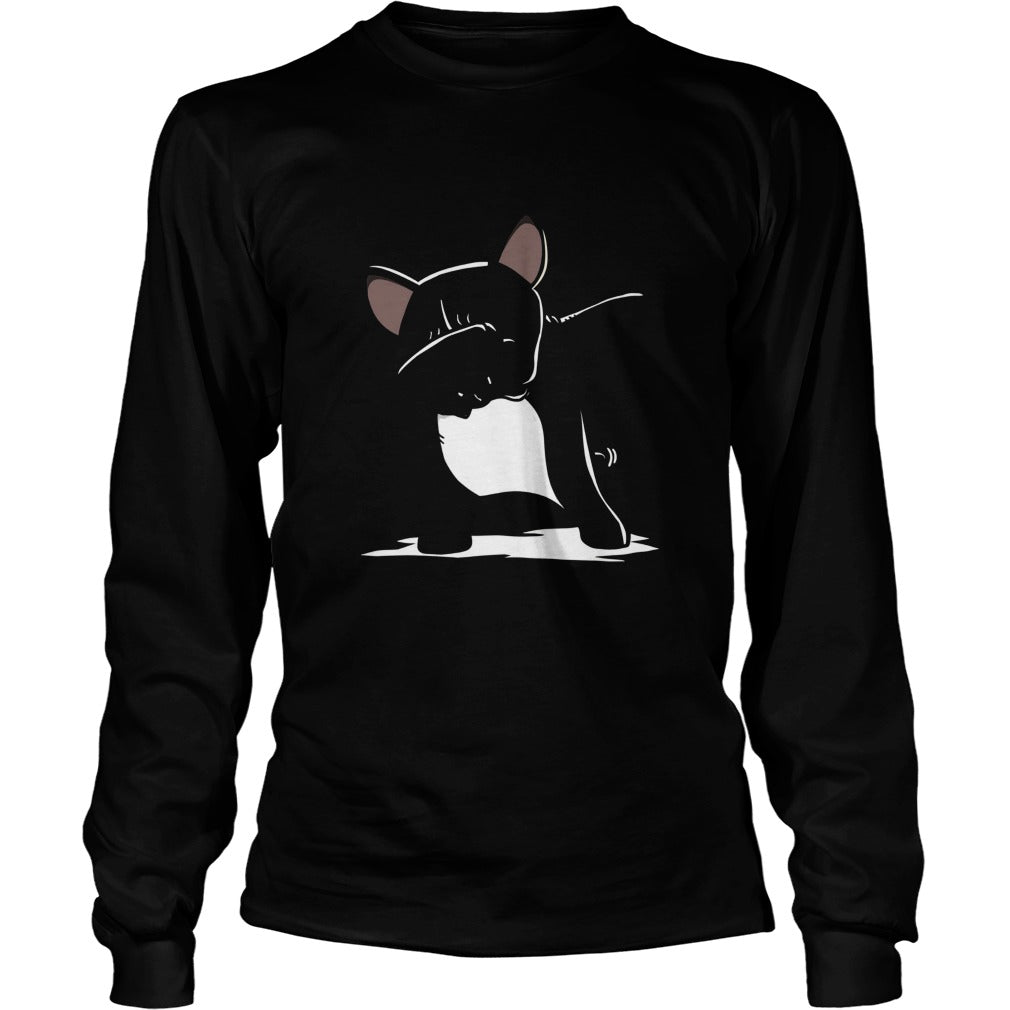 french bulldog cute dabbing t shirt funny dab dance gift 7np Black