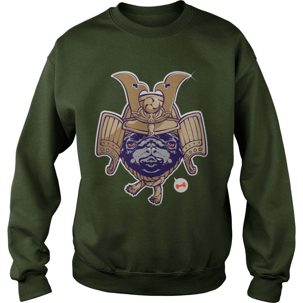 Samurai Pug Dog Hoodie Papa Mama Men Women Dogs Lovers Sunfrog Hoodie