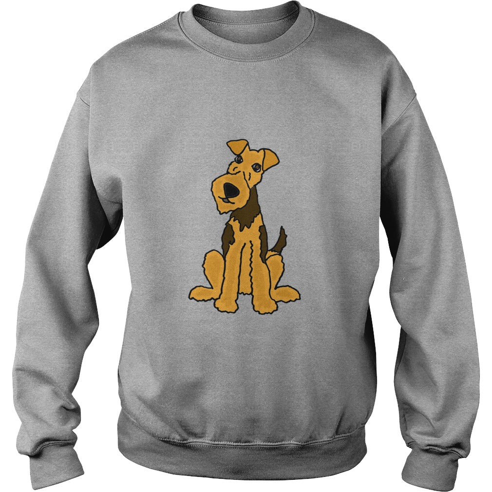 Funny Funky Airedale Puppy Dog Original Art tshirt anime , dogs , pets