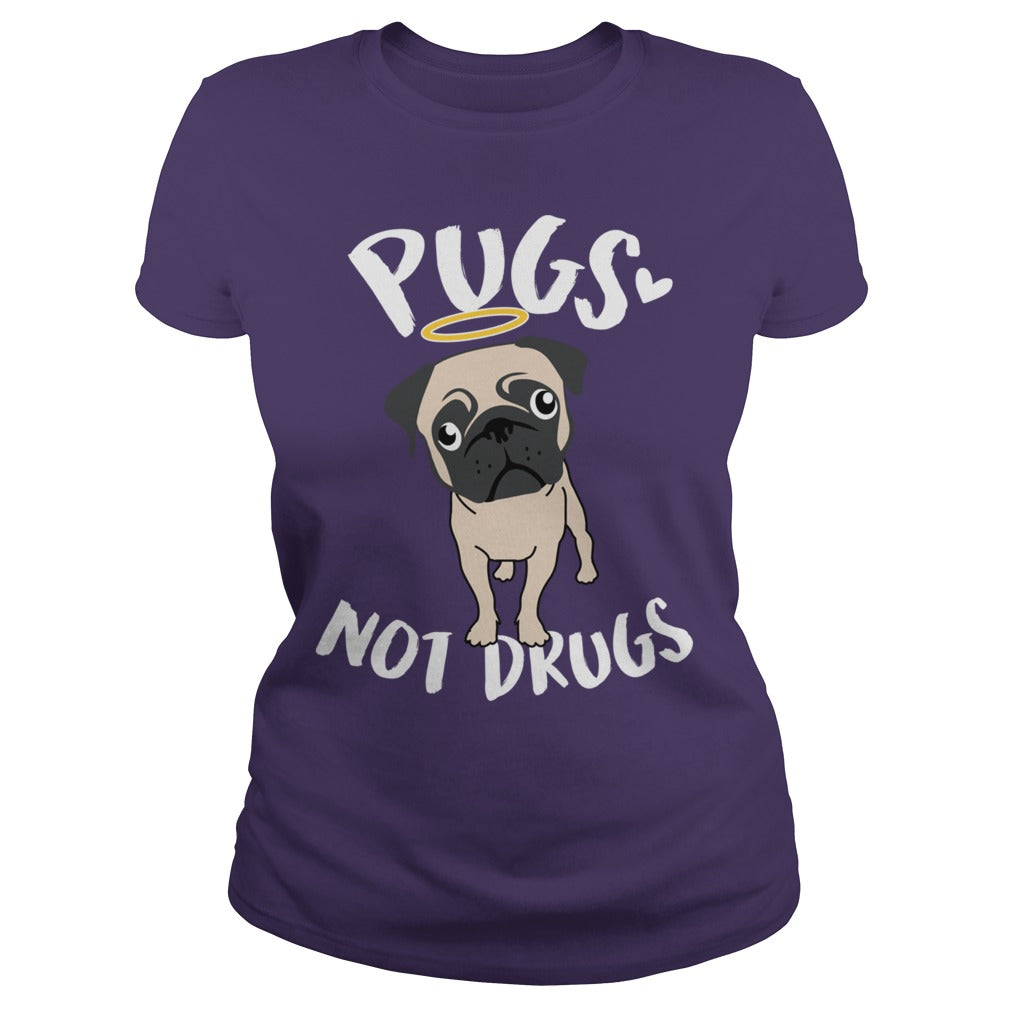 Pugs Not Drugs Pug Dog Hoodie Papa Mama Men Women Dogs Lovers Sunfrog Hoodie