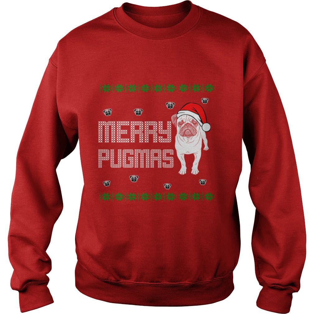Merry Pugmas Pug Dog Papa Mama Men Women Dogs Lovers Sunfrog Hoodie