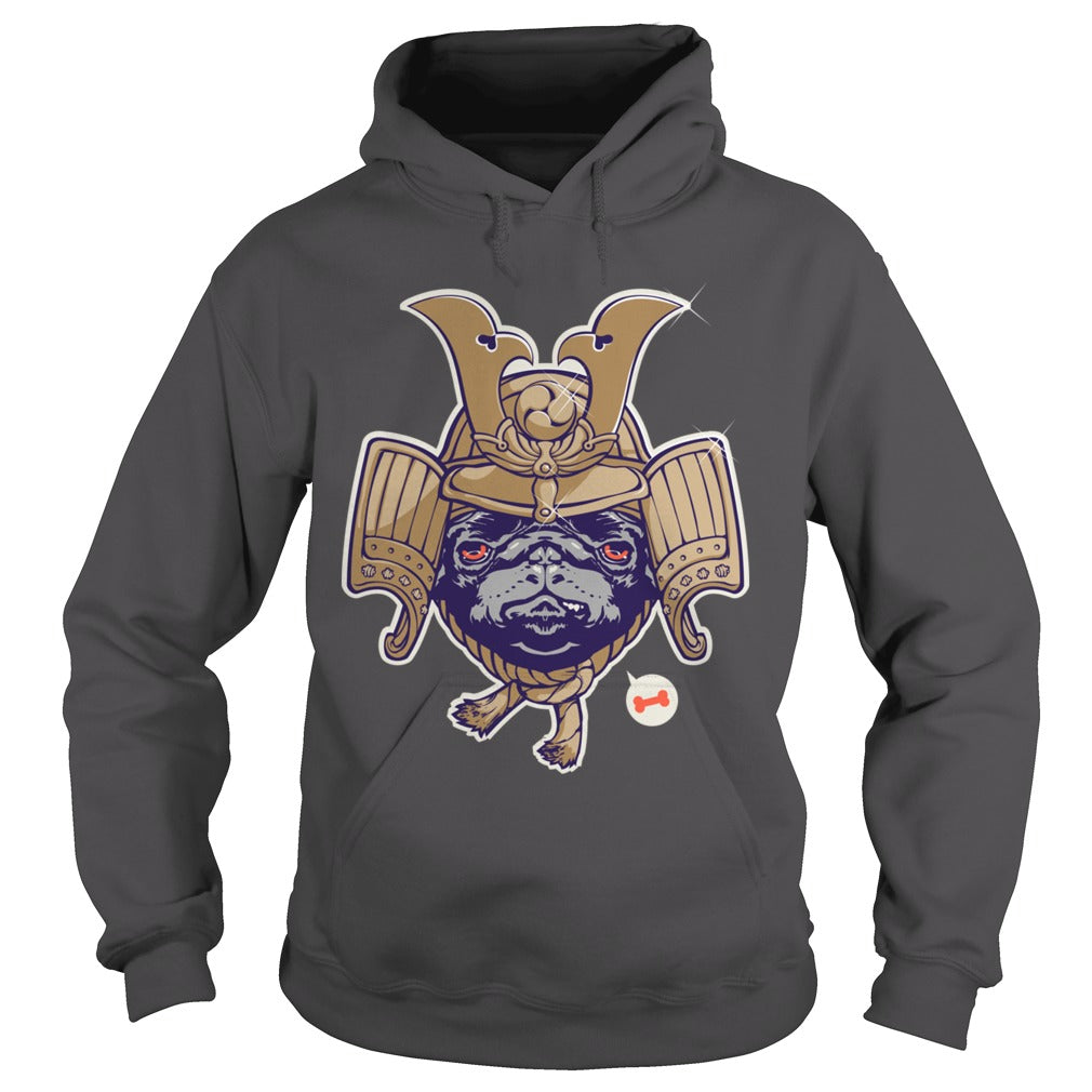 Samurai Pug Dog Hoodie Papa Mama Men Women Dogs Lovers Sunfrog Hoodie