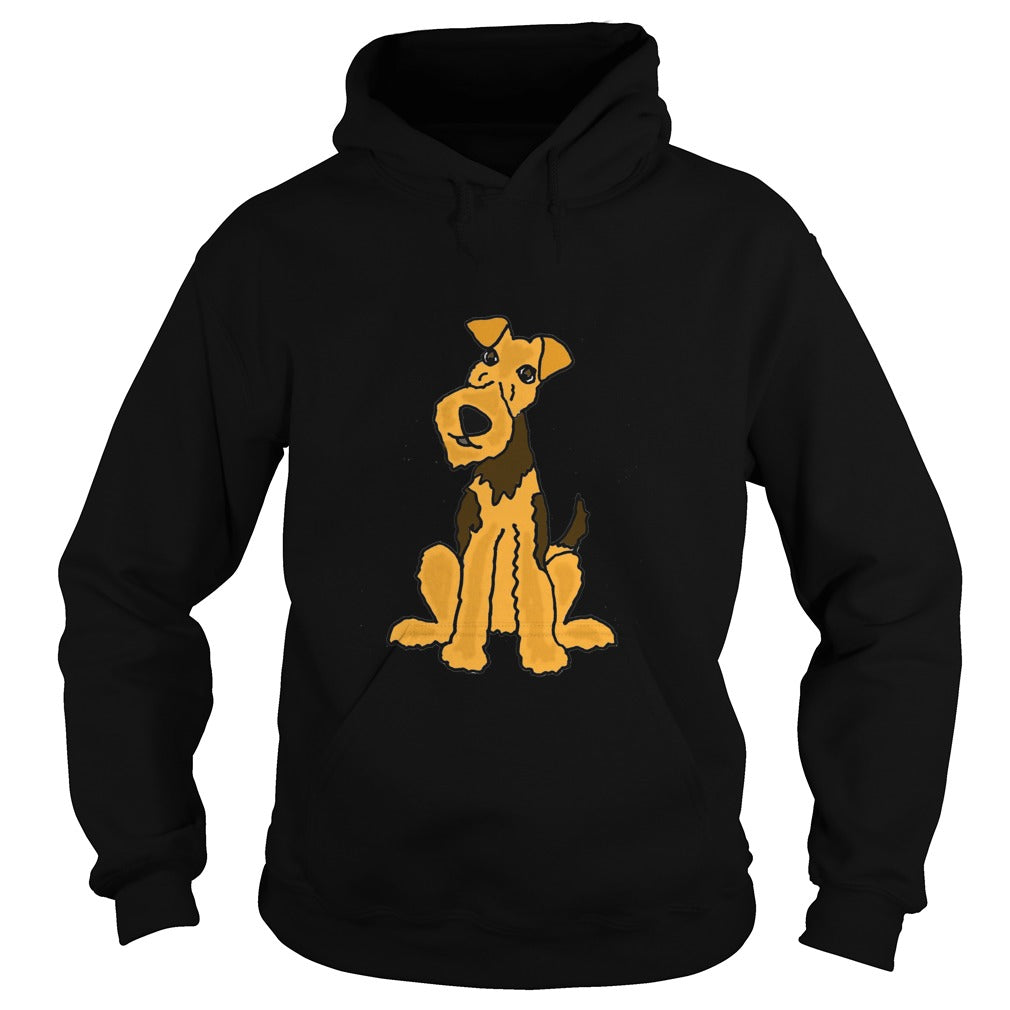 Funny Funky Airedale Puppy Dog Original Art tshirt anime , dogs , pets