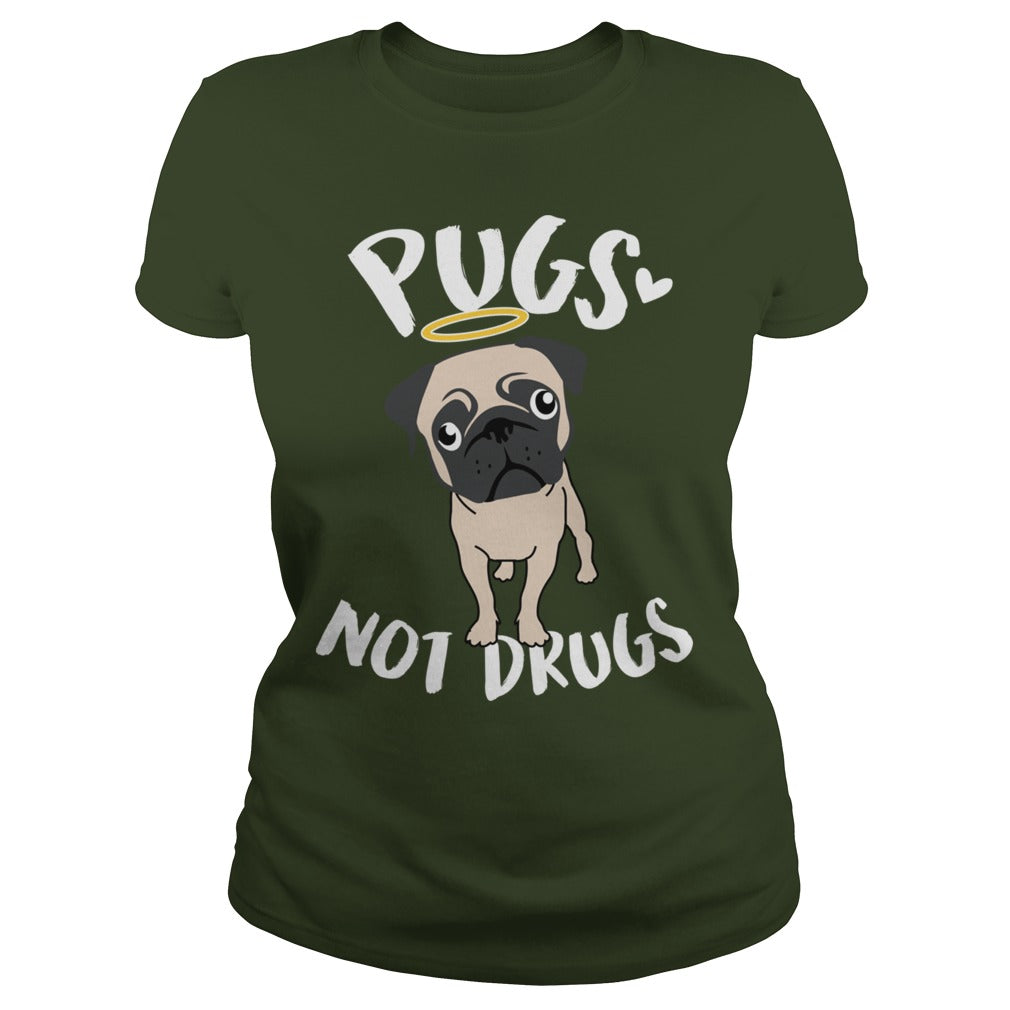 Pugs Not Drugs Pug Dog Hoodie Papa Mama Men Women Dogs Lovers Sunfrog Hoodie