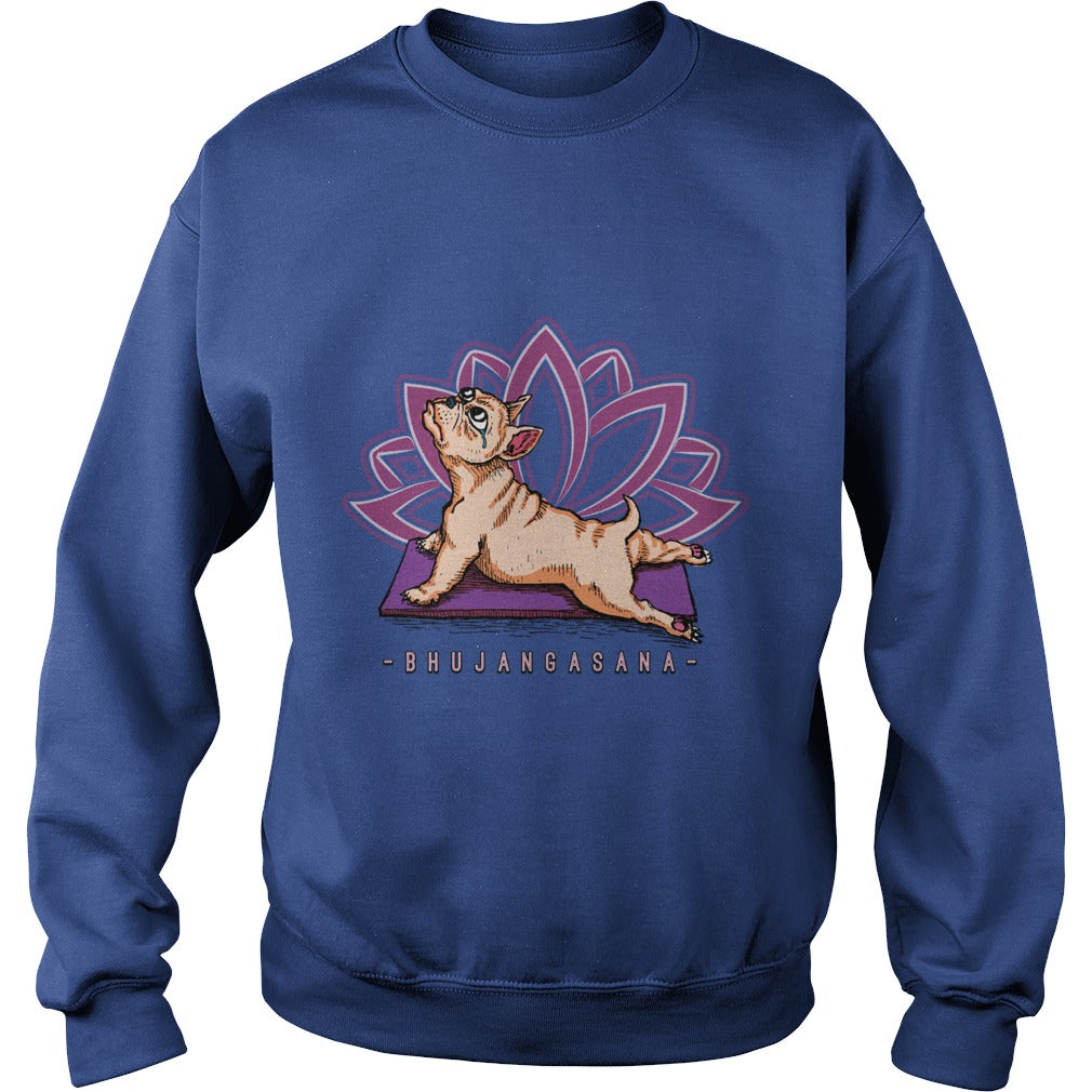 Pug Yoga Bhujangasana Pose Funny Dog Papa Mama Men Women Dogs Lovers Sunfrog Hoodie