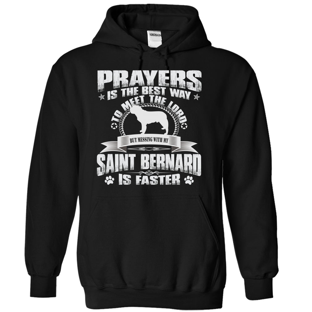 BUT MESSING MY SAINT BERNARD IS FASTER TSHIRTS
